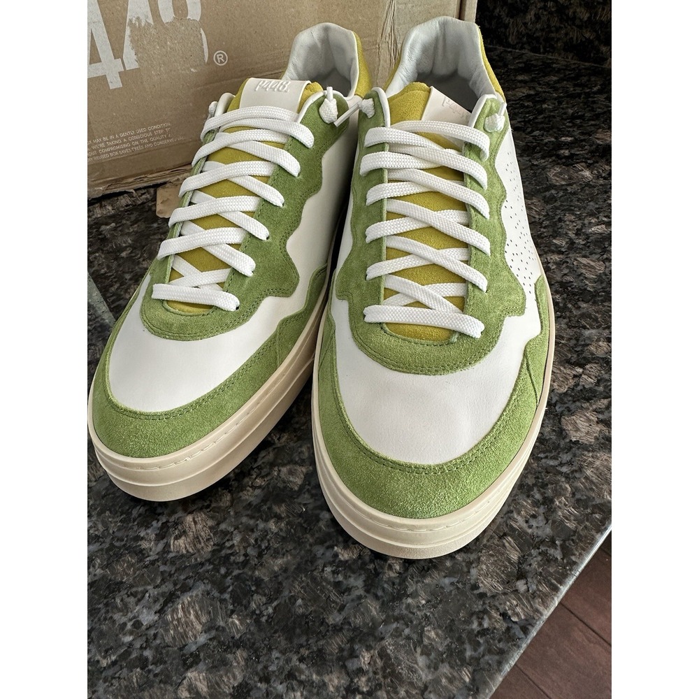 P448 Bali Way Sneakers EU 47, Men's 13-13.5. NWB Retail $325 Italy Made Leather - Picture 4 of 16